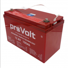 Акумулятор proVolt LFP 12.8V – 100Ah 100A/50A Smart BMS (літій-залізо-фосфатний акумулятор)