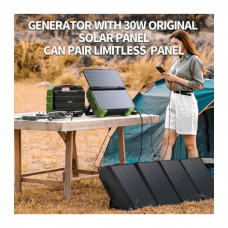 Зарядна станція універсальна Browey Solar Panel 22W PN-600 EU Version AC/DC 2USB/Type-C 600W PD/QC