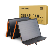 Портативна сонячна панель VIDEX, 18V, 120W (VSO-F4120)