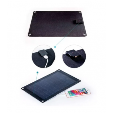 Портативний сонячний зарядний пристрій Dasolar 10W/1xUSB - Black