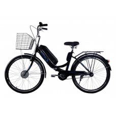 Електровелосипед складний з низькою рамою E-motion 36V 14Ah 350W / чорно-синій