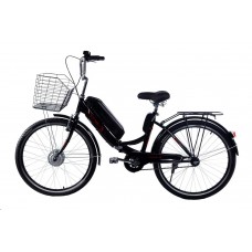 Електровелосипед складний з низькою рамою E-motion 36V 14Ah 350W / чорно-червоний