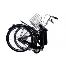 Електровелосипед складний з низькою рамою E-motion 36V 14Ah 350W / чорно-червоний