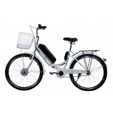 Електровелосипед складний з низькою рамою E-motion 36V 14Ah 350W "біло-блакитний"