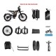Електрофетбайк OUXI GT2000 1000W 48V (20×4″)
