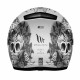 MT Helmets REVENGE Skull & Rose Matt Silver / Anthracite / Black