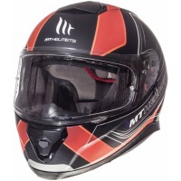 MT Helmets Thunder 3 Trace Matt Black Fluor Orange