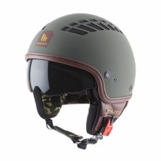 MT Helmets Cosmo Solid rubber green military