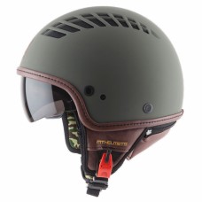 MT Helmets Cosmo Solid rubber green military