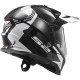 Шолом мотард LS2 MX436 PIONEER TRIGGER BLACK WHITE TITANIUM