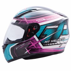 MT Helmets REVENGE Replica GP turquoise / dark pink / black