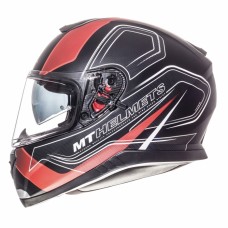 MT Helmets Thunder 3 Trace Matt Black Red