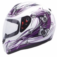 MT Helmets Thunder Butterfly pearl white