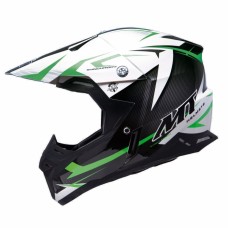 MT Helmets Synchrony Steel black / white / green