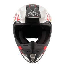 MT Helmets Synchrony Steel black / white / red