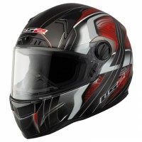 Шолом LS2 FF385 FT2 Split Red Black Gloss