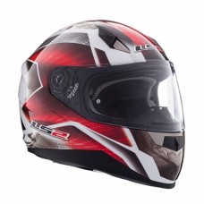 Шолом LS2 FF384 Saga White-Red